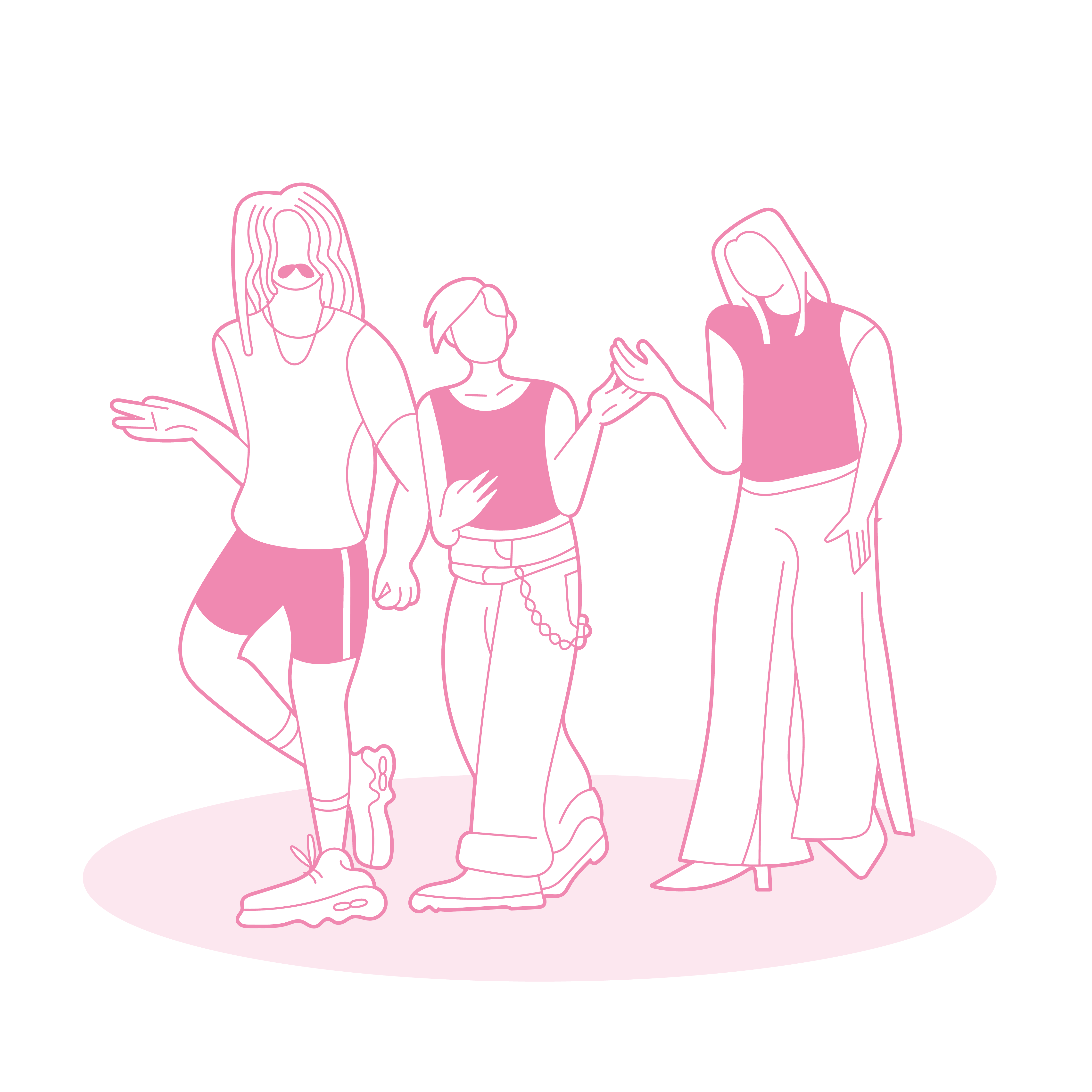 Illustratie van verschillende mensen samen